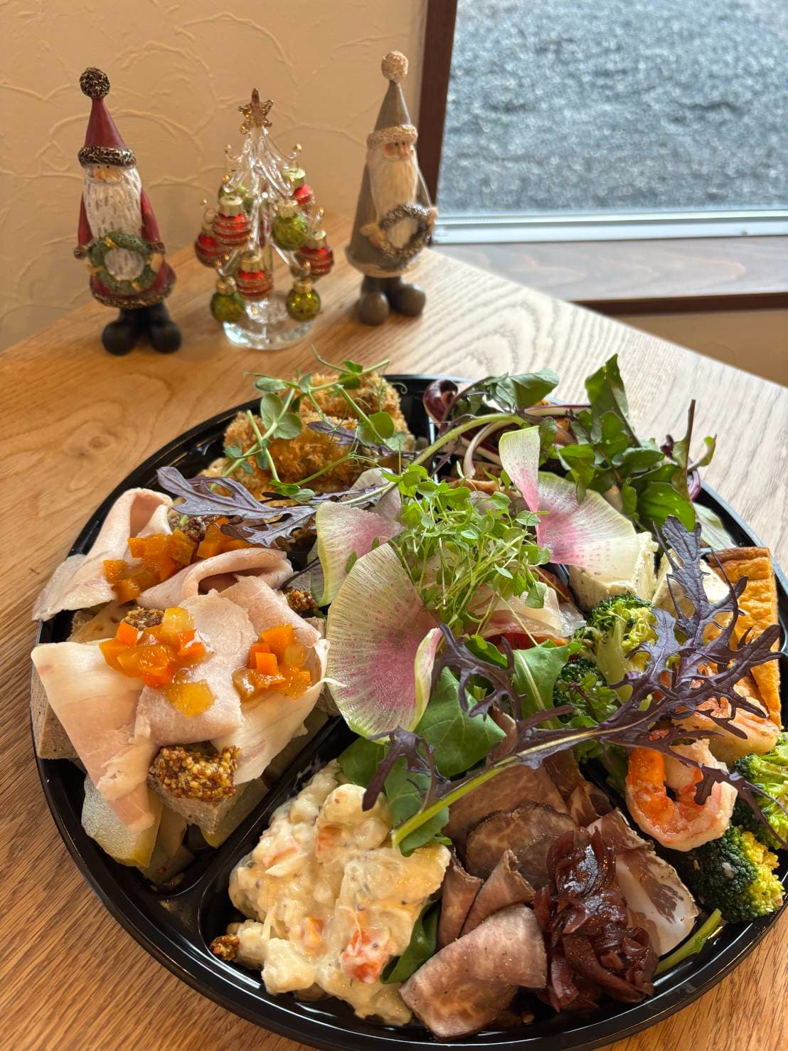 ひのきのテーブル 飾り台 クリスマスの炙り絵 オーガニック クリスマス